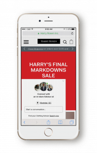 Harry Rosen mobile app