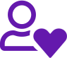 customer heart icon
